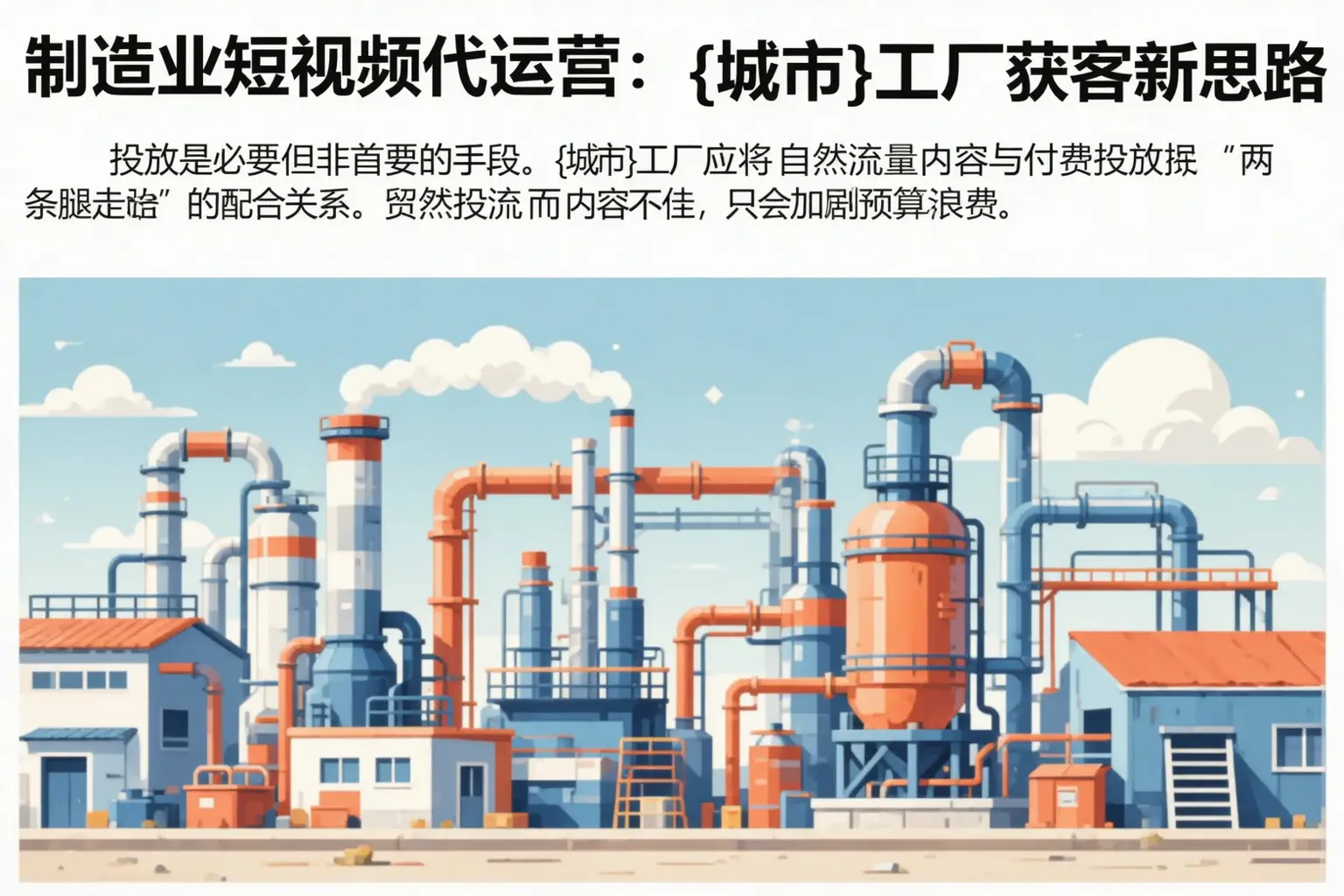 制造业短视频代运营：楚雄工厂获客新思路
