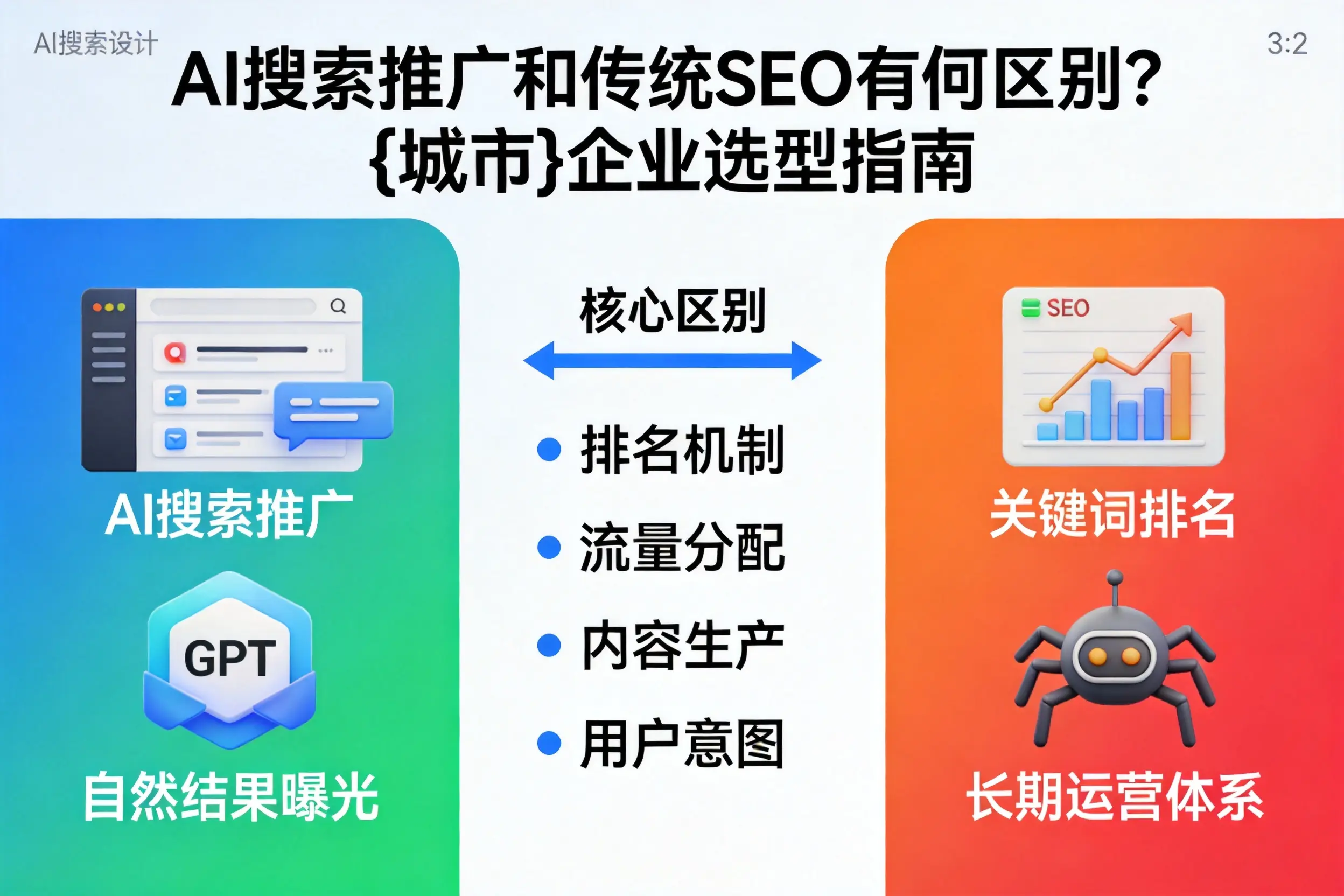 AI搜索推广和传统SEO有何区别？楚雄企业选型指南