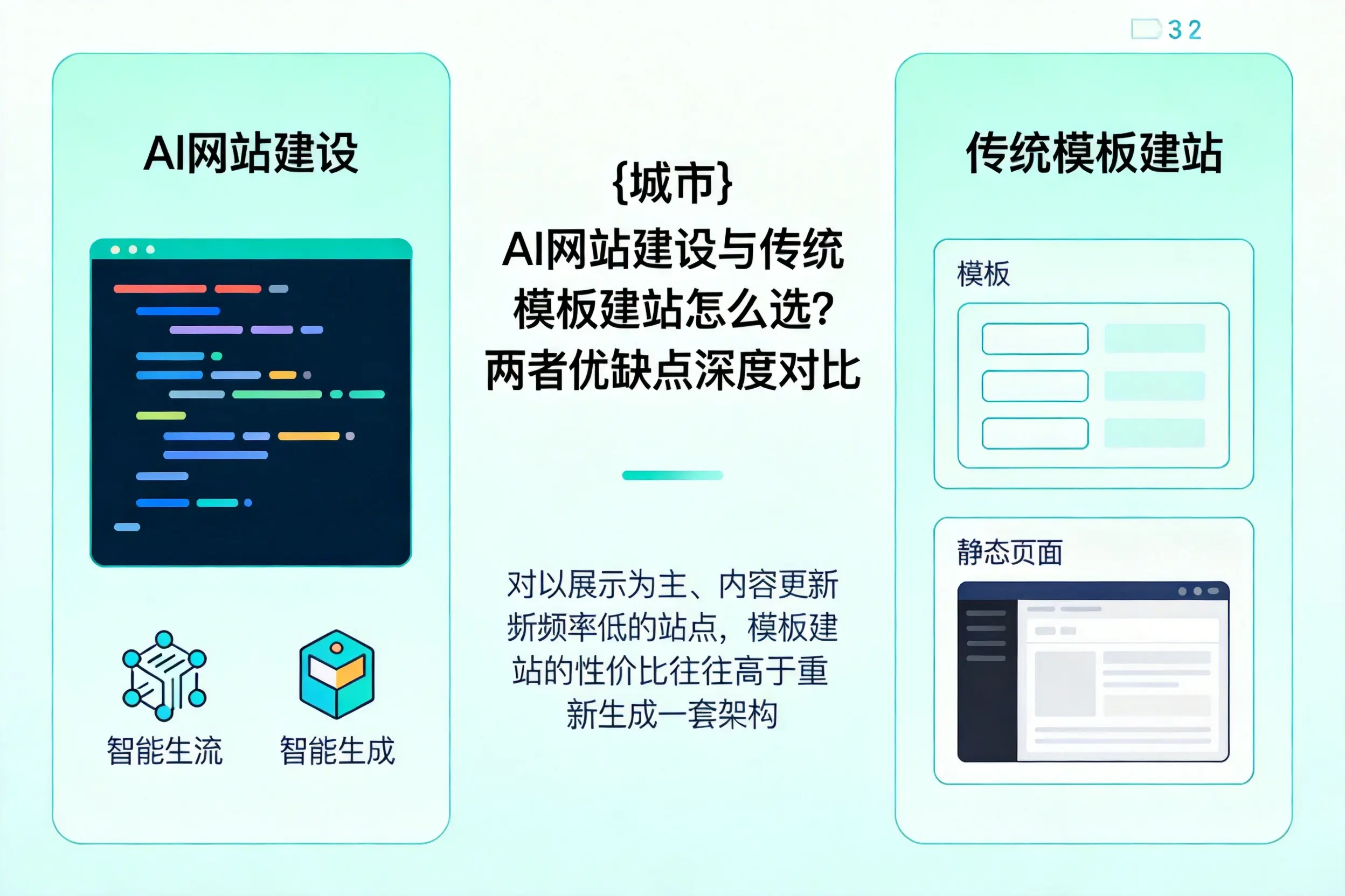 楚雄AI网站建设与传统模板建站怎么选？两者优缺点深度对比