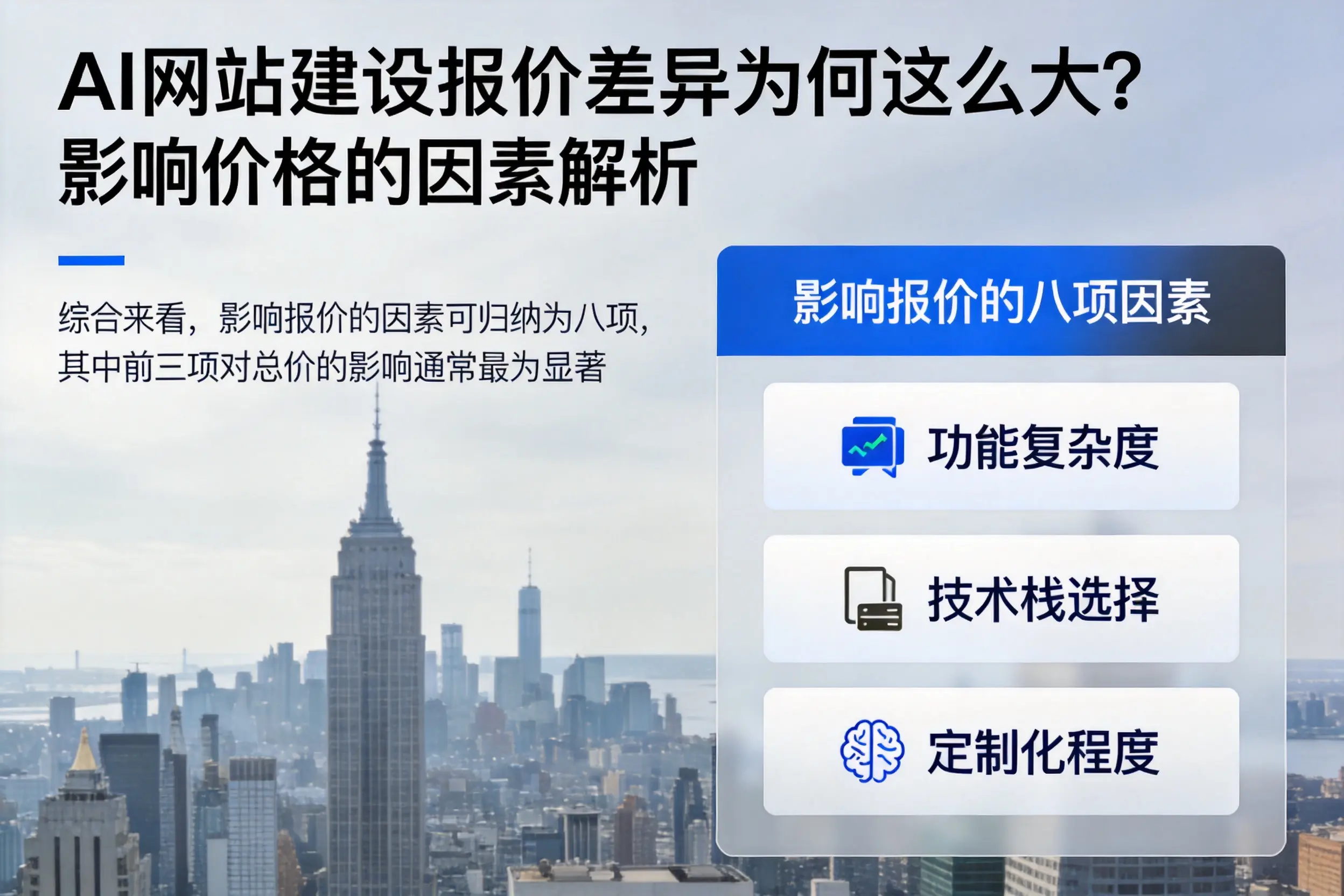 楚雄AI网站建设报价差异为何这么大？影响价格的因素解析