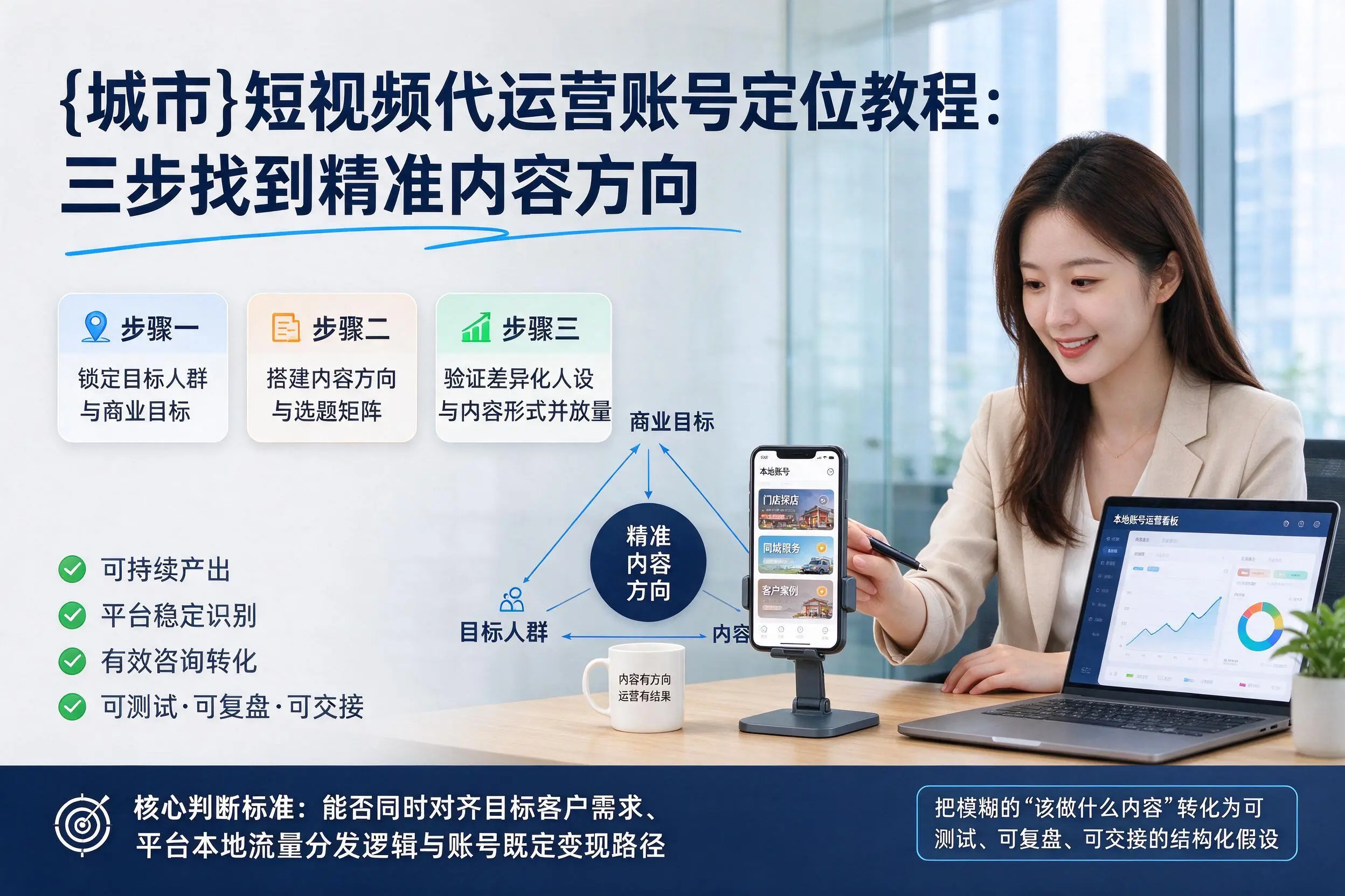 楚雄短视频代运营账号定位教程:三步找到精准内容方向