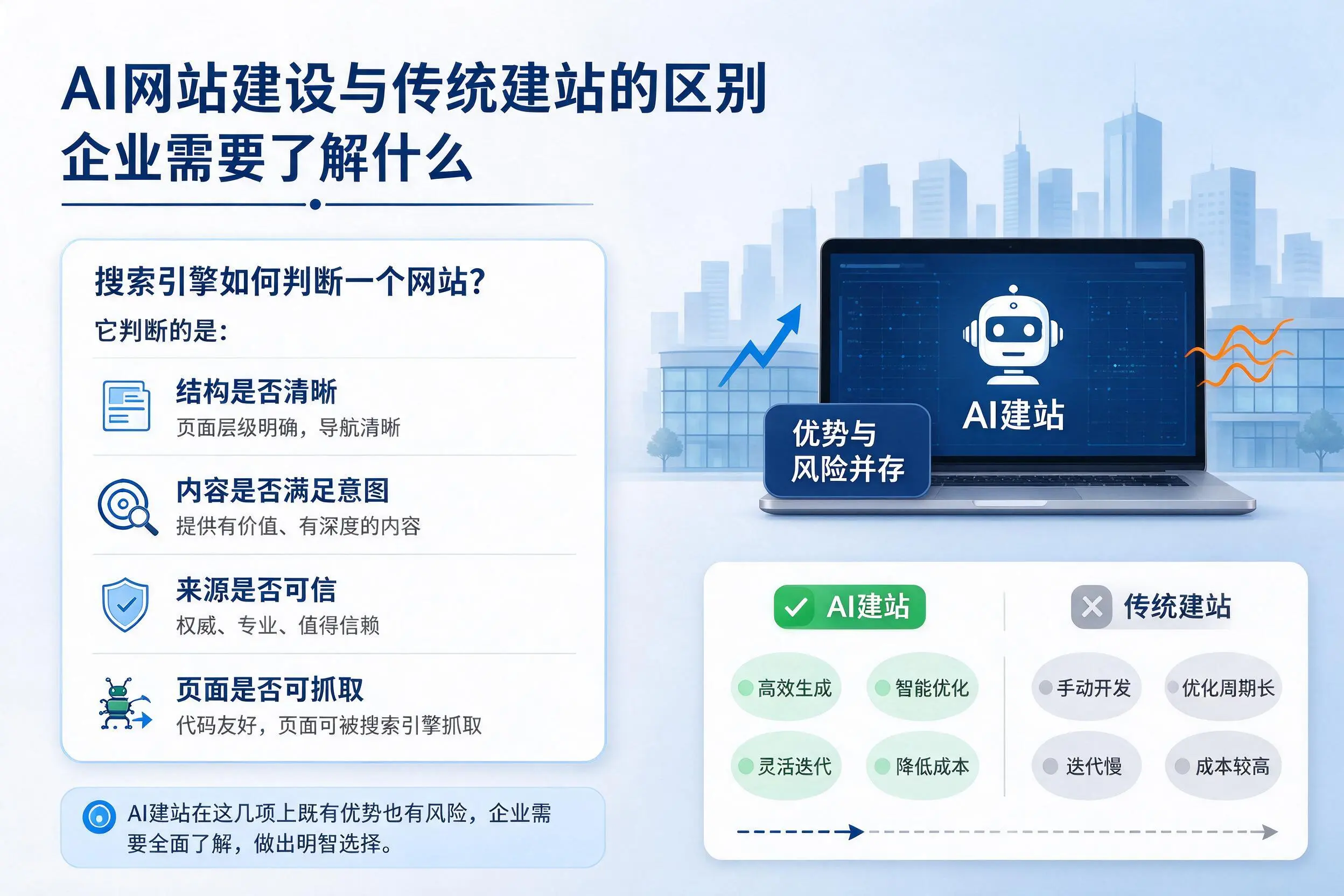 AI网站建设与传统建站的区别,楚雄企业需要了解什么