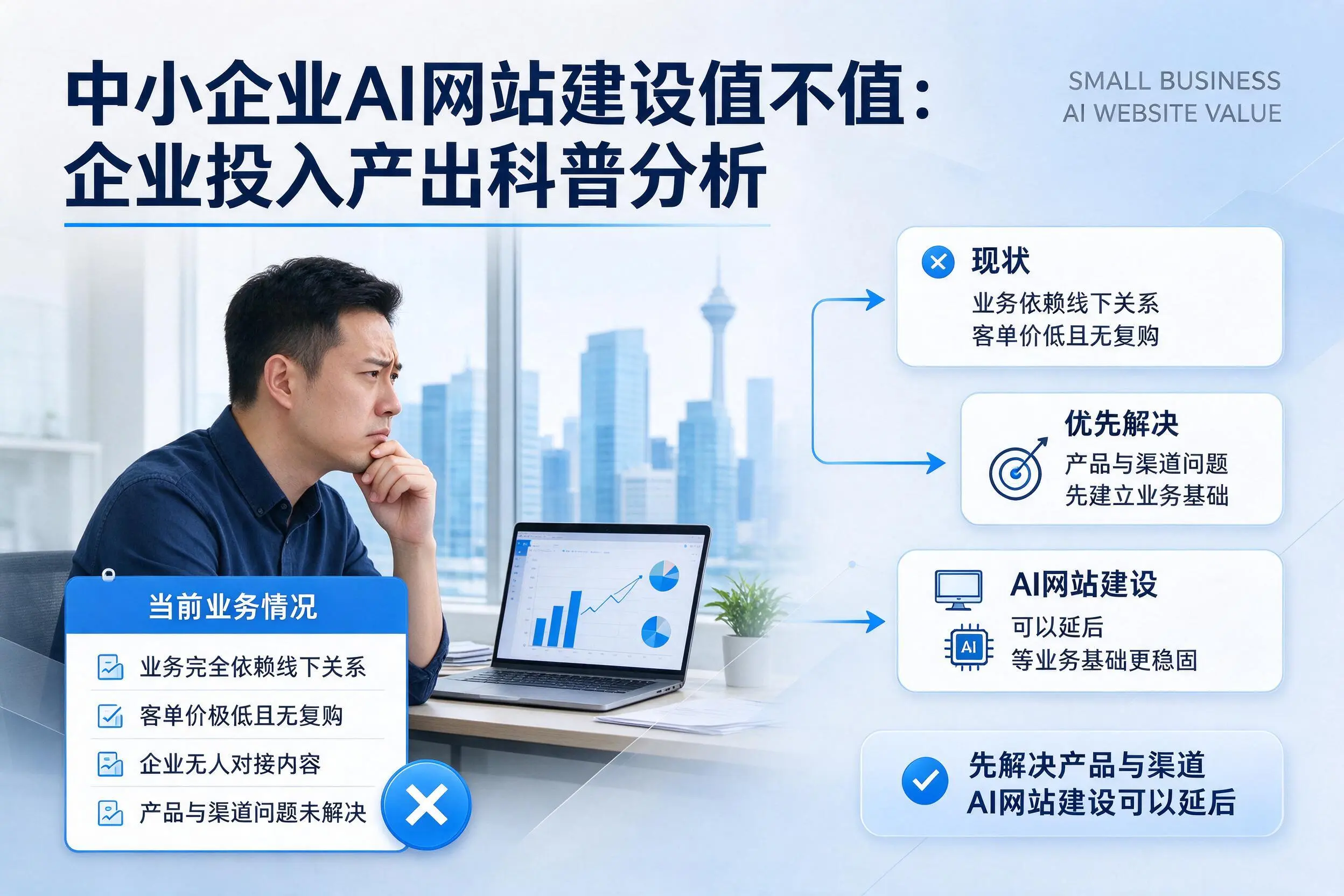 中小企业AI网站建设值不值：楚雄企业投入产出科普分析