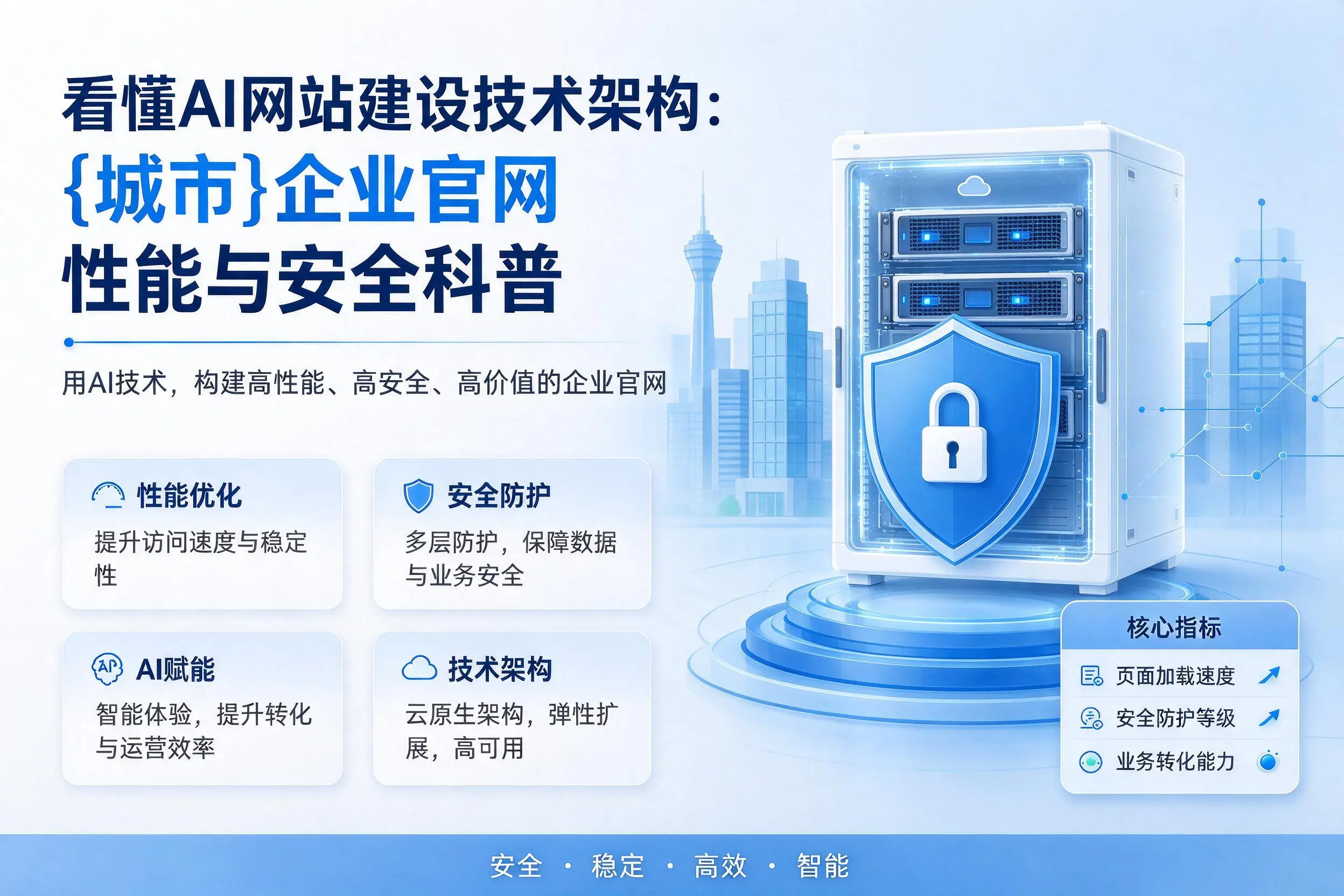 看懂AI网站建设技术架构:楚雄企业官网性能与安全科普