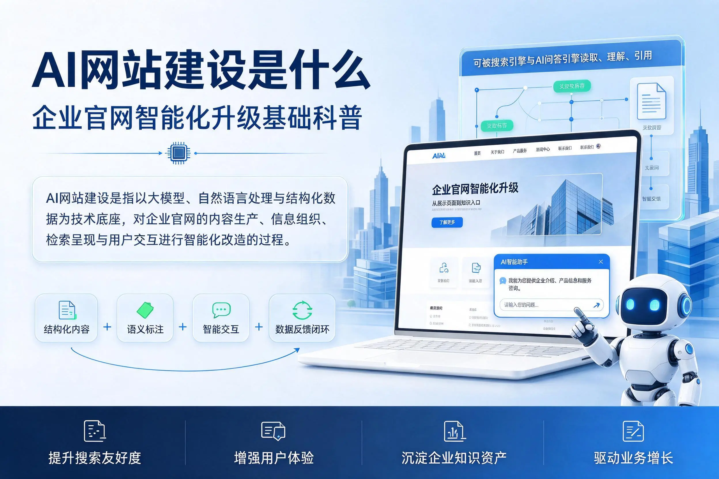 AI网站建设是什么:楚雄企业官网智能化升级基础科普