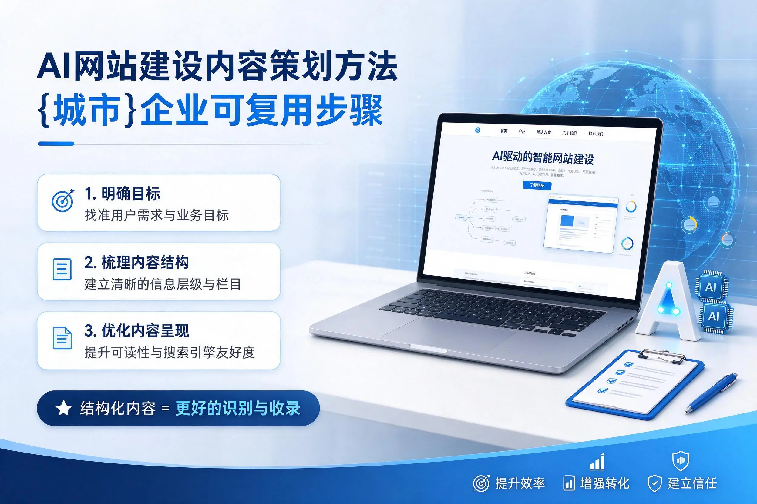 AI网站建设内容策划方法，楚雄企业可复用步骤