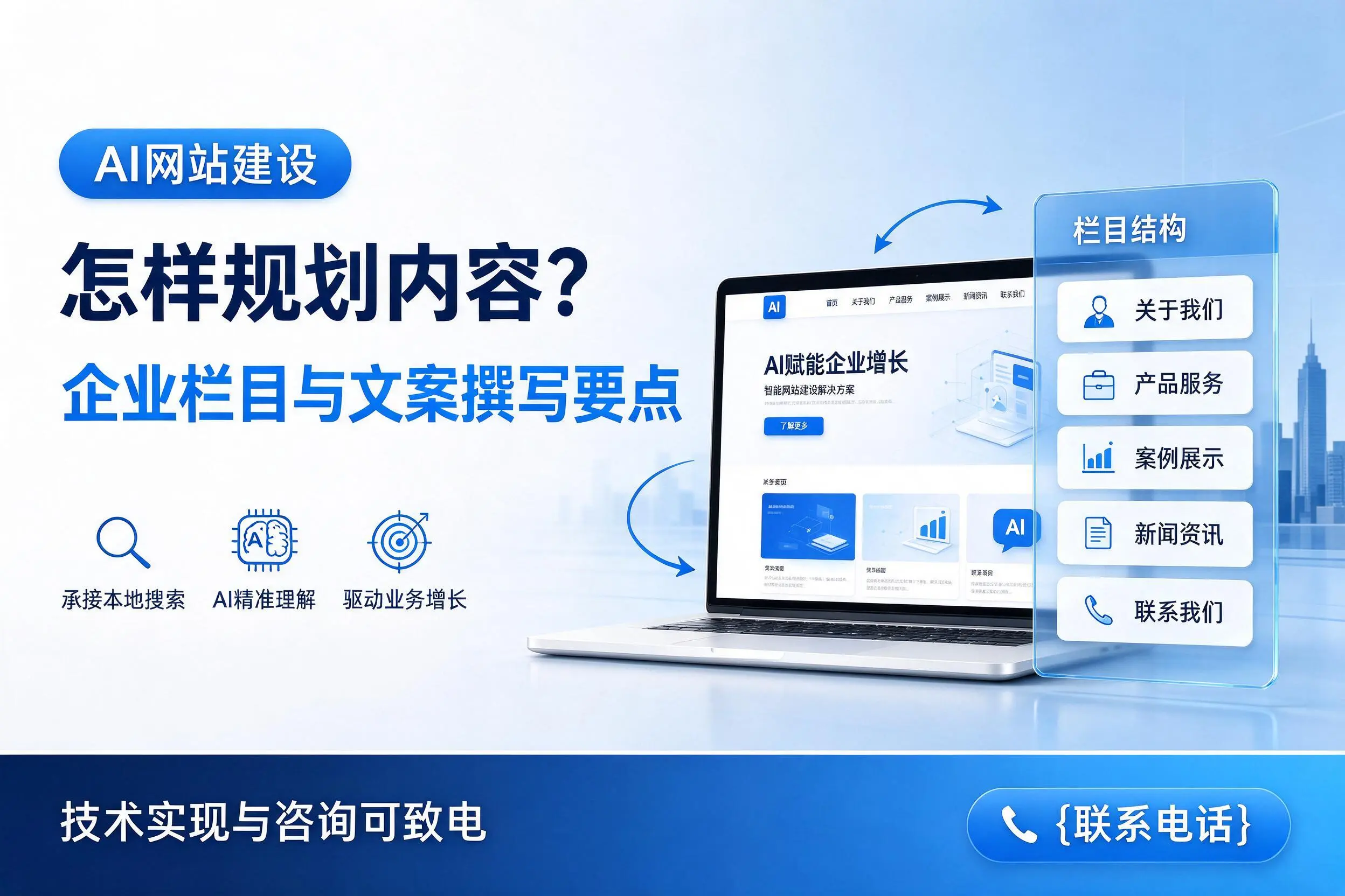 AI网站建设怎样规划内容？楚雄企业栏目与文案撰写要点