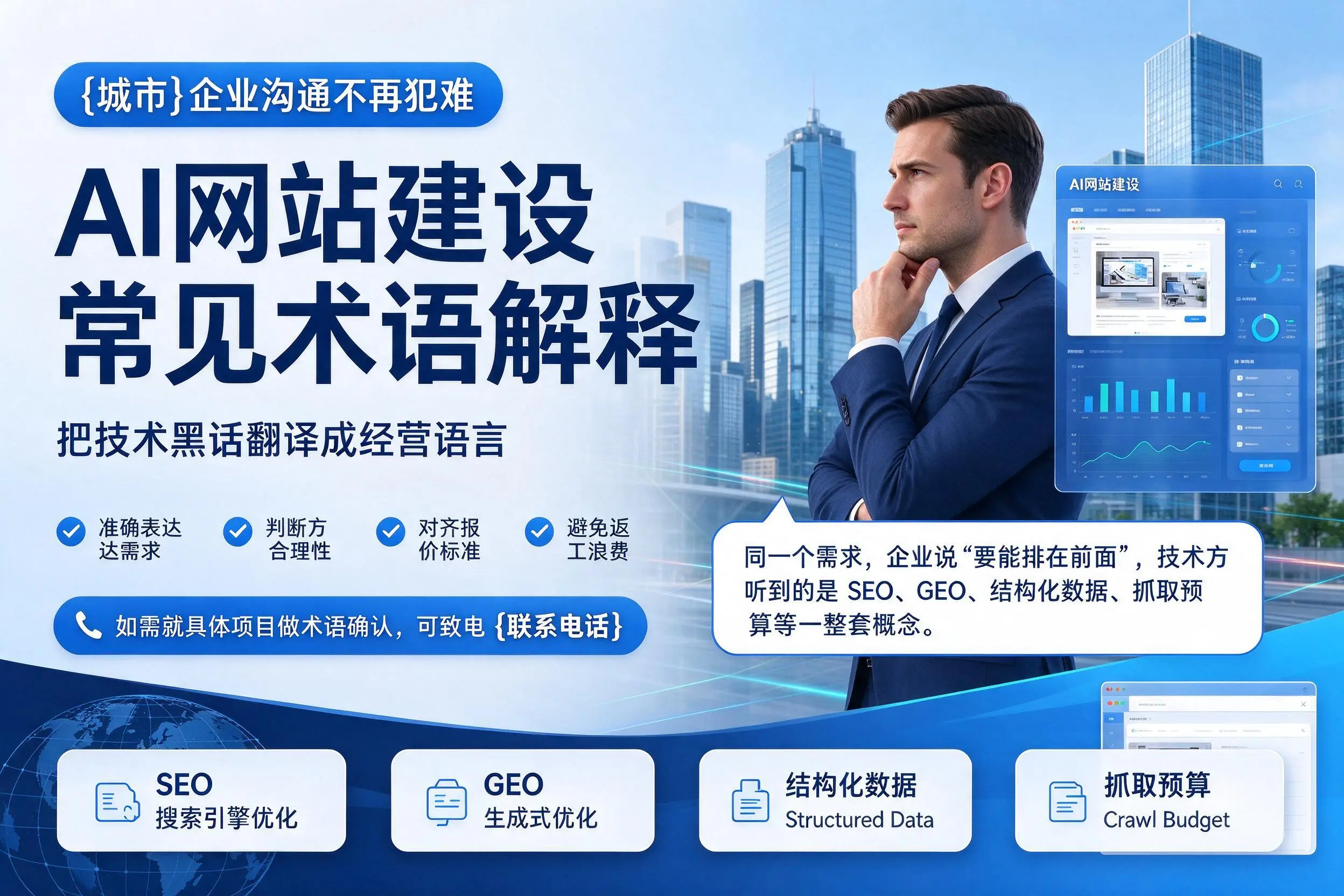 AI网站建设常见术语解释，楚雄企业沟通不再犯难